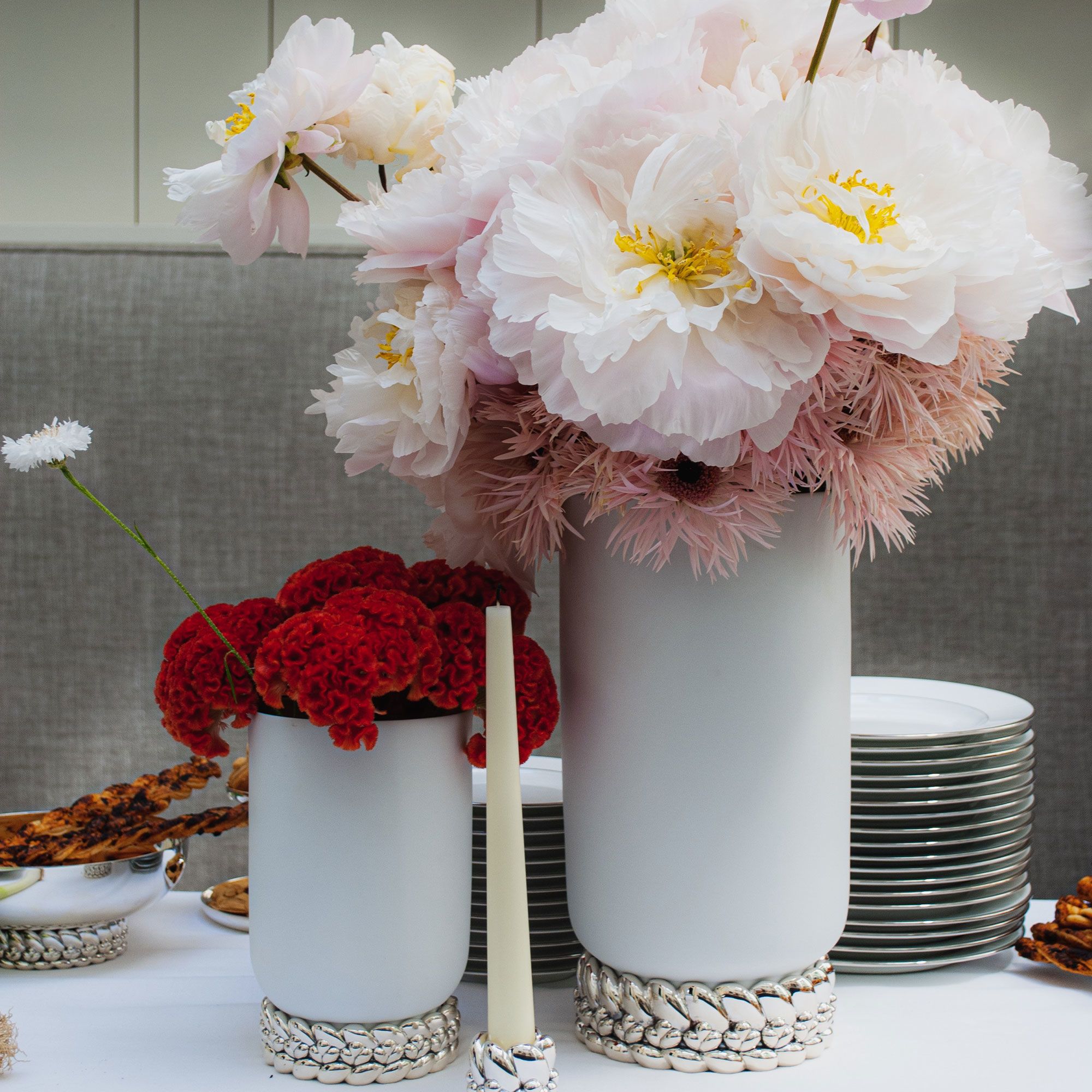【MINTON*】Christofle クリストフル フラワーベース・花瓶 クリストフル フラワーベース 花立て シルバーウェア クリスタル